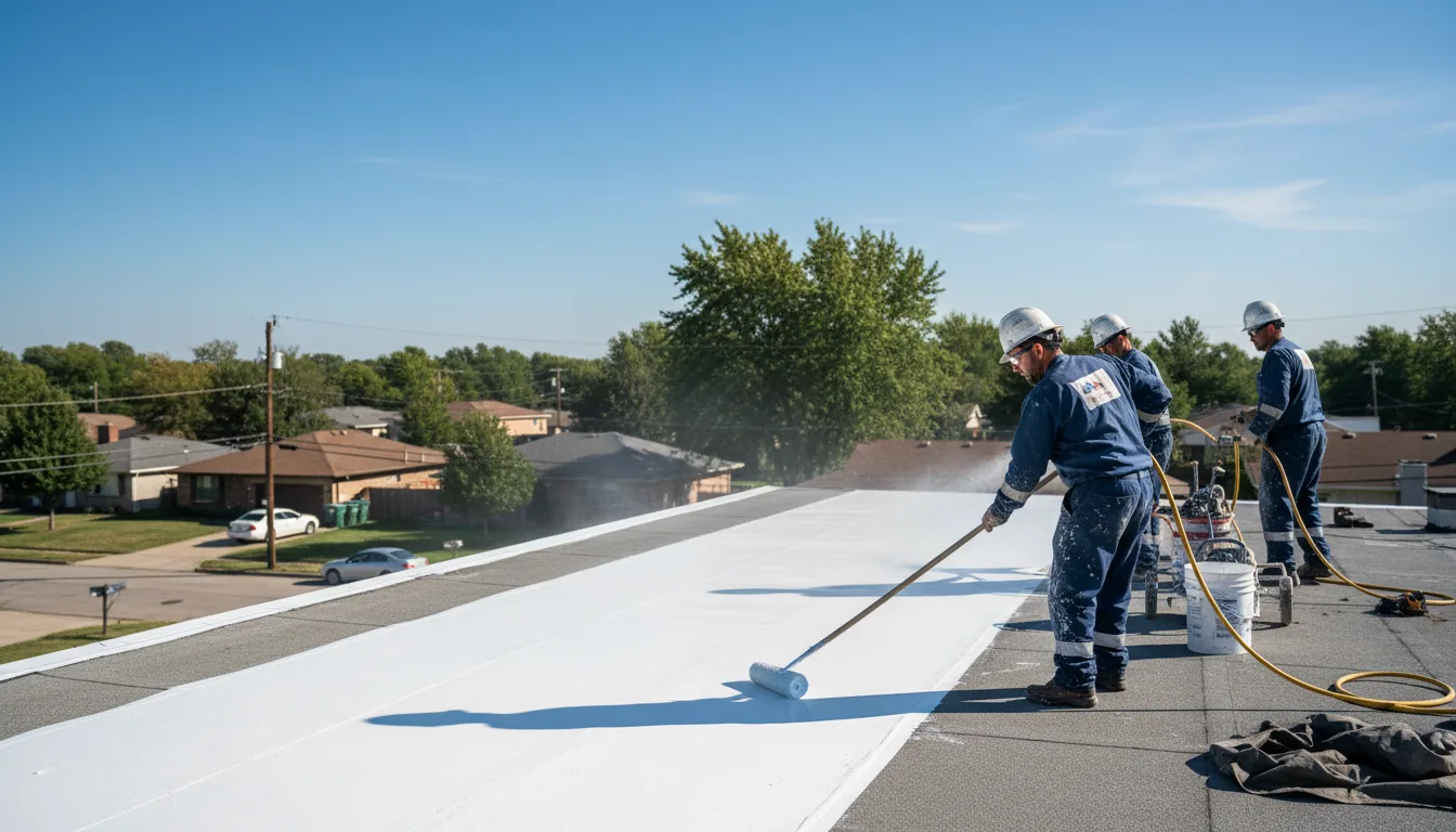 Commercial roof coating in Marion, AR near me